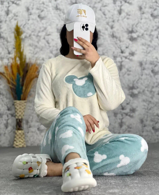 ست بلوز و شلوار رنگ سبز